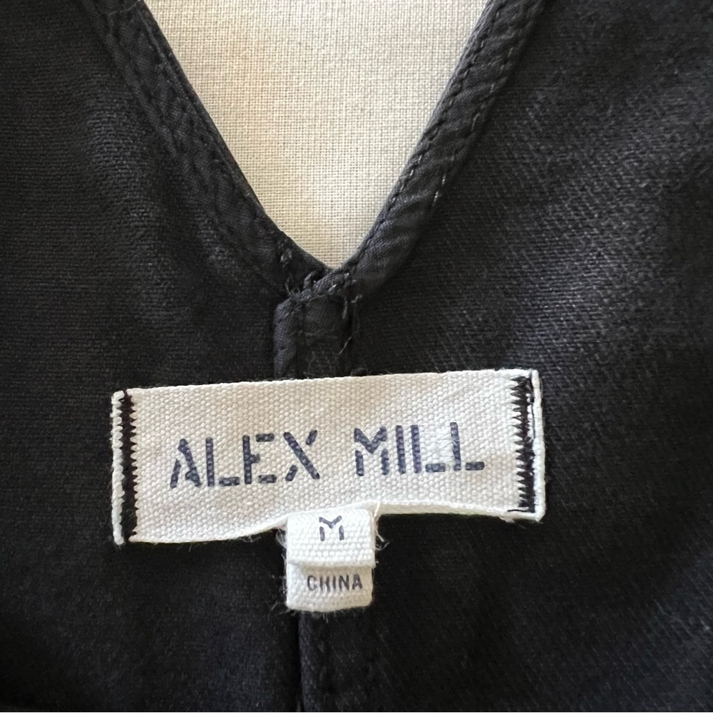 Alex Mill Ollie Overall in Recycled Denim Black - Picture 9 of 16